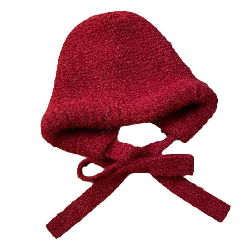 Women's Winter Bag Hat Knitted Woolen Windproof Hats & Caps