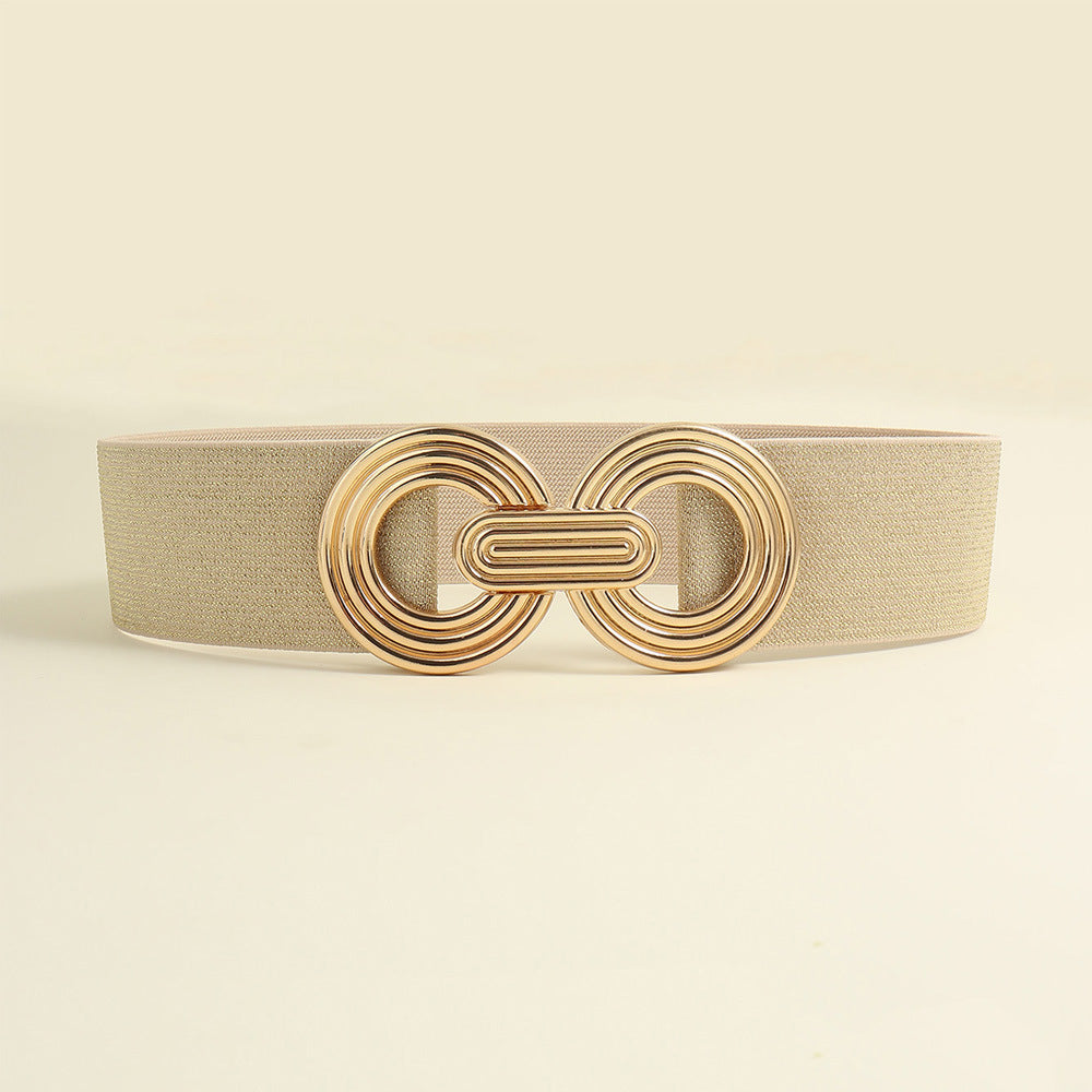 Women's Geometric Metal Buckle Trend Waist Seal Belts