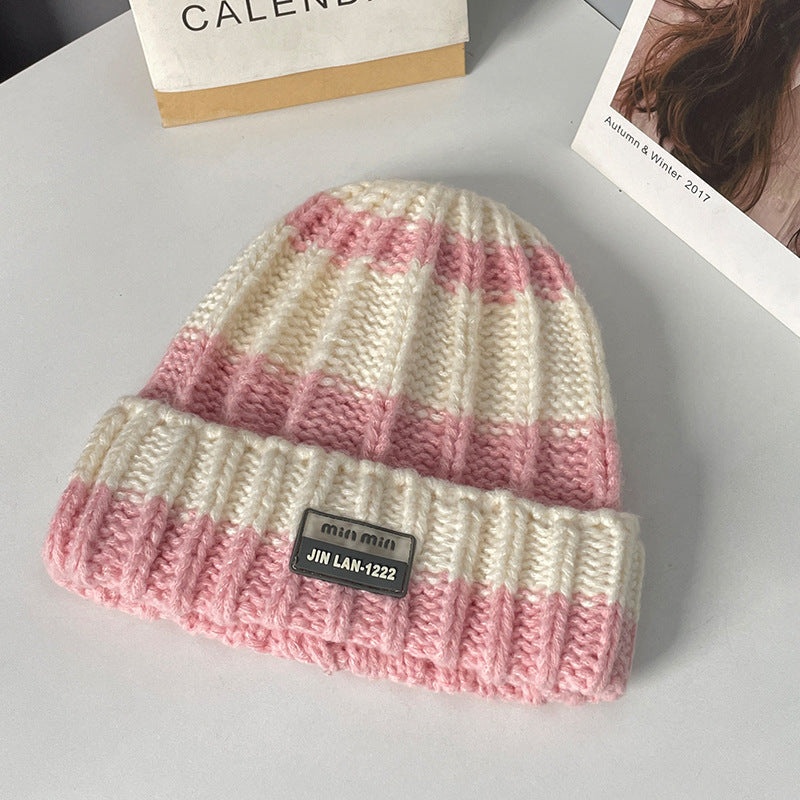 Women's Thick Warm Earflaps Sleeve Cute Knitted Hats & Caps