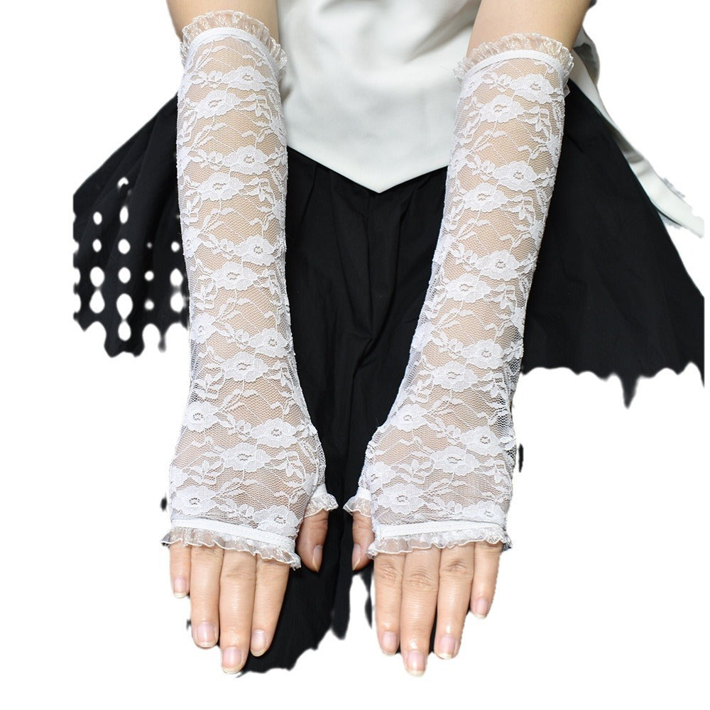 Women's Protection Oversleeve Summer Mid-length Arm Sleeve Gloves