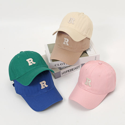 Women's Hat Fashionable Small Peaked Embroidered Letter Baseball Hats & Caps