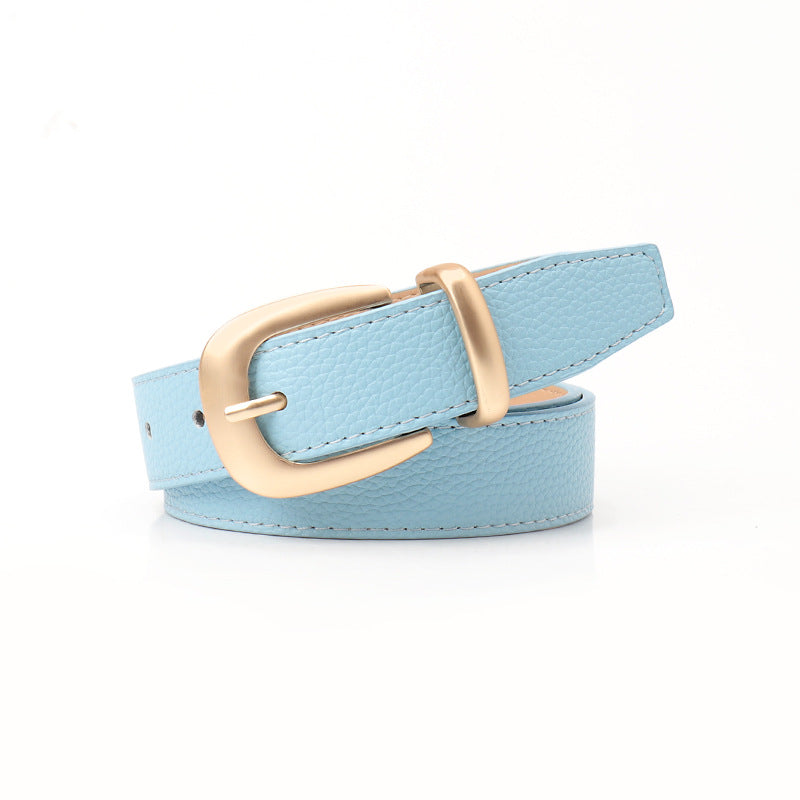 Women's Style Female Commute Pin Buckle Simple Belts