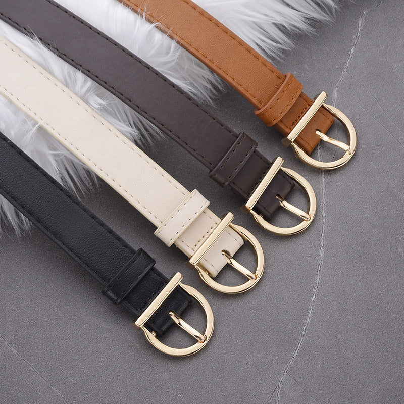 Women's Pin Buckle Personalized Simple Decorative Suit Belts