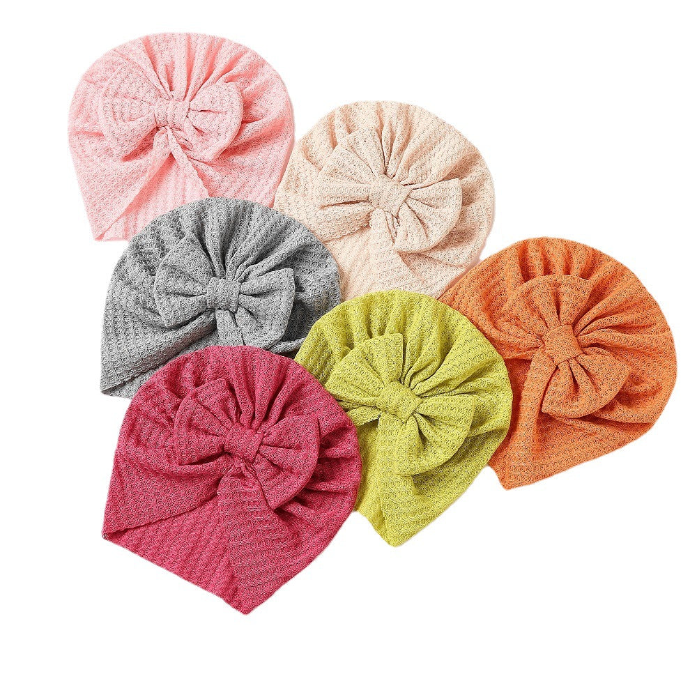 Hat Infant Indian Beanie Bowknot Care Kids' Headwear