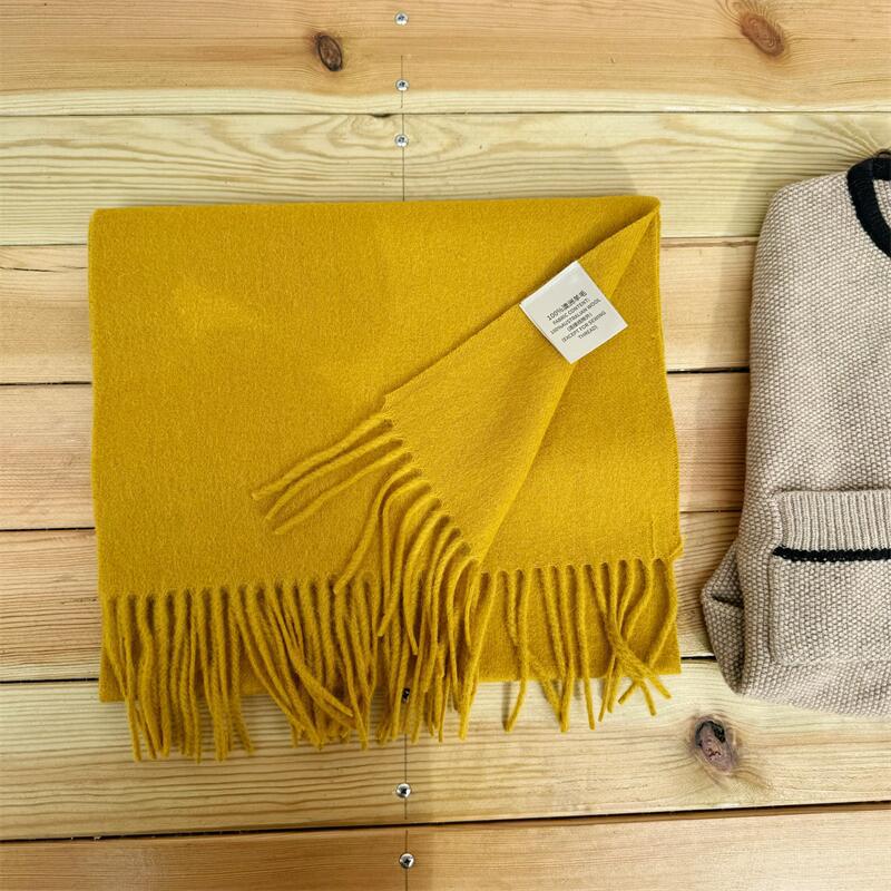 Women's High-grade Color Australian Cashmere Solid Winter Scarfs