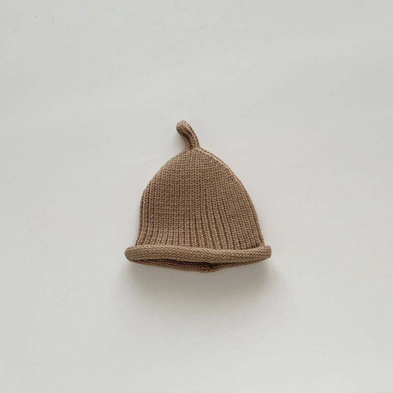 Hat Solid Color Nipple Knitted Wool Kids' Headwear