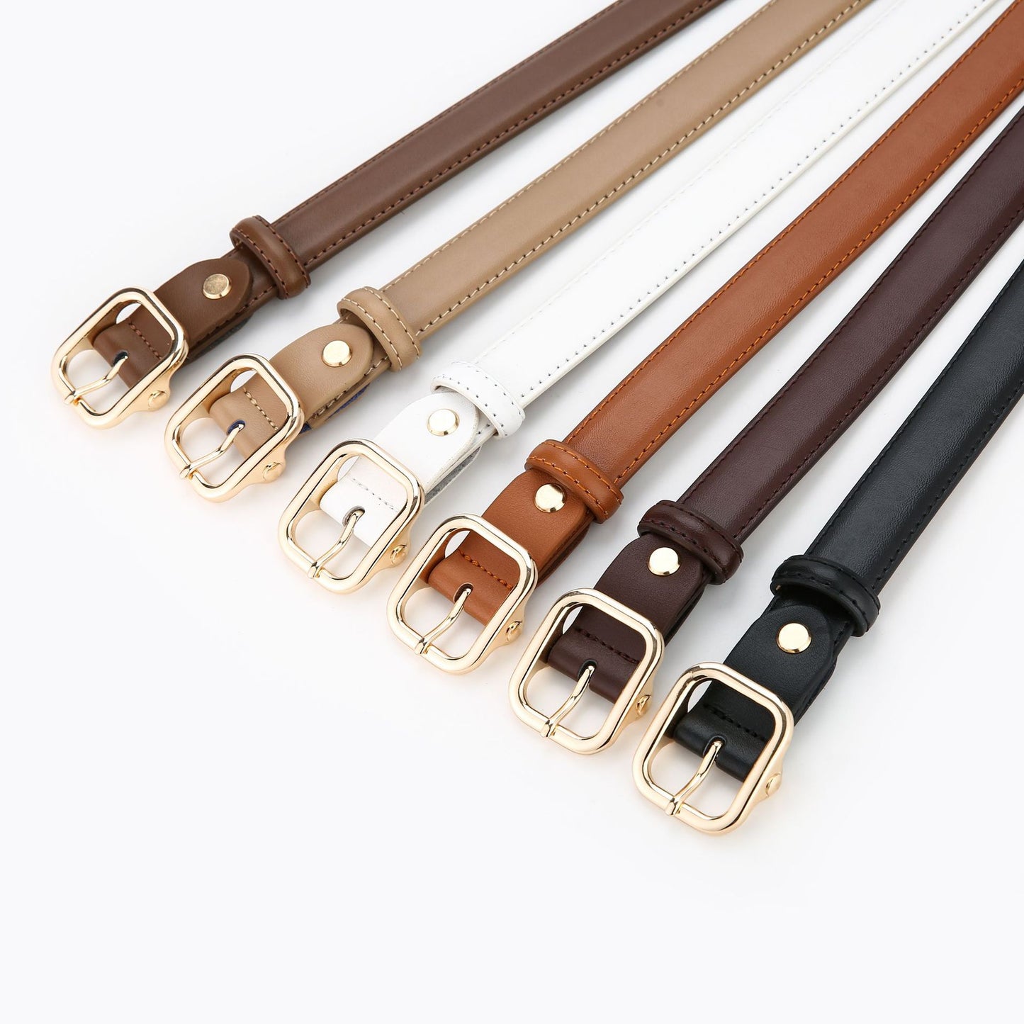 Women's Leather High Sense Decorative Four Retro Belts