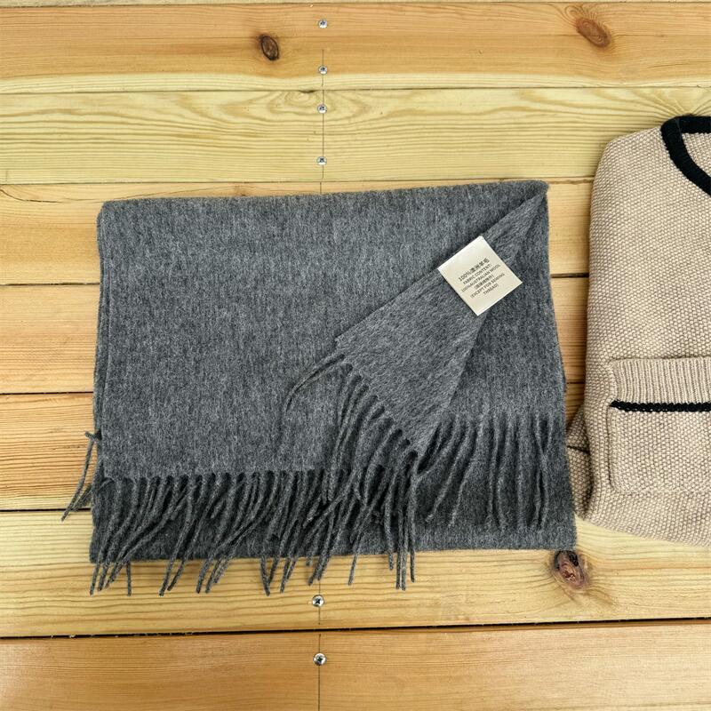 Women's High-grade Color Australian Cashmere Solid Winter Scarfs