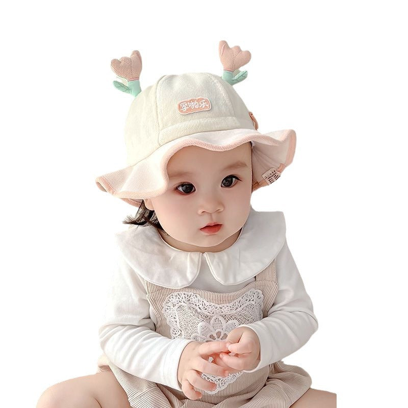 Hat Cute Drawstring Bucket Adjustable Fashion Kids' Headwear