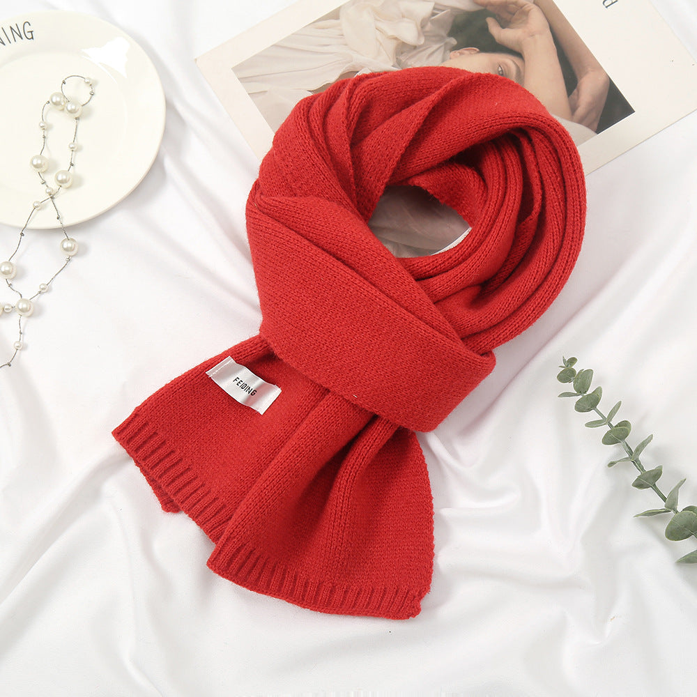 Women's Korean Wool Knitted Thickened Warm For Scarfs